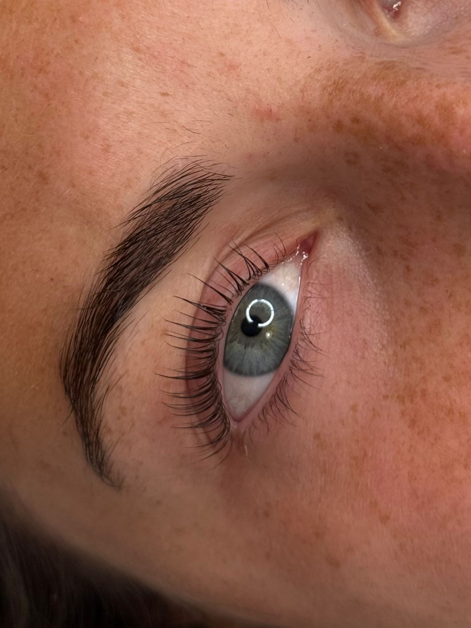 Before brow treatment